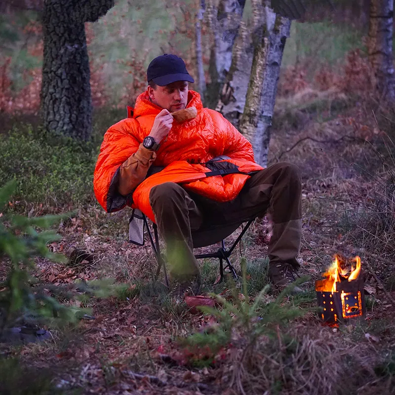 Пуховой спальный мешок ASTAGEAR WearableOutdoor для кемпинга сверхлегкий на весь корпус с