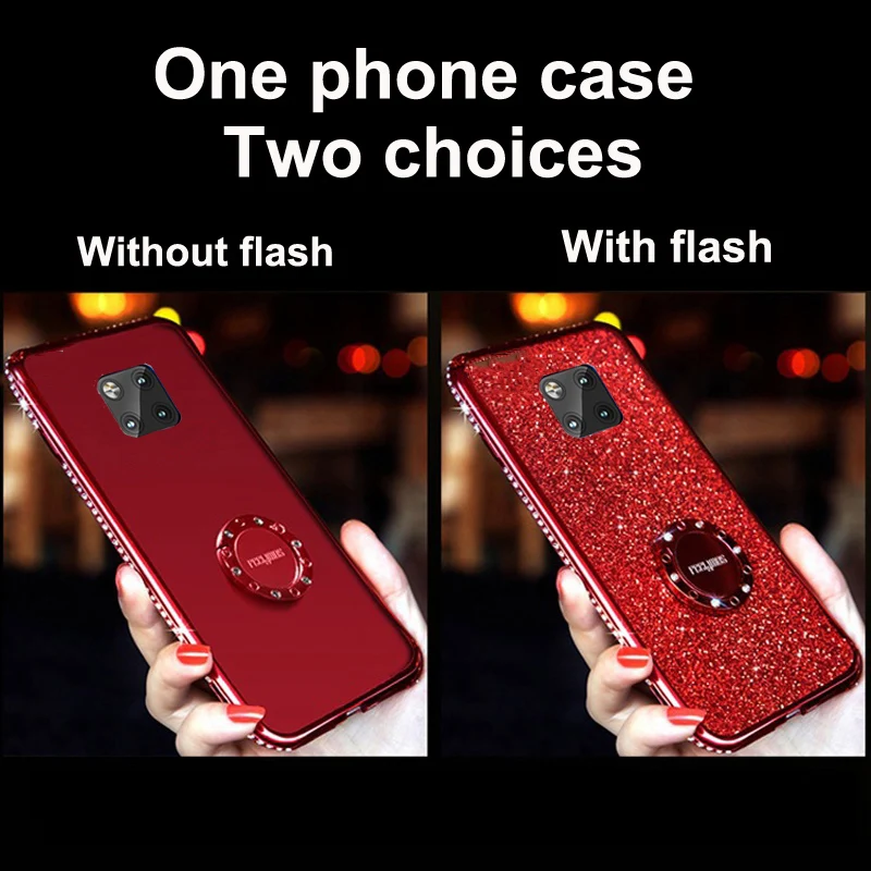Чехол Mate 20 pro с блестящими стразами мягкий силиконовый чехол для телефона из ТПУ