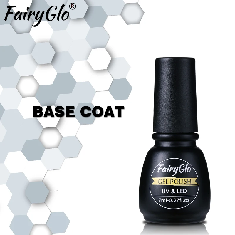 Базовый Гель лак для ногтей FairyGlo 7 мл УФ светодиодная лампа Гибридный Varnishe Bae|base