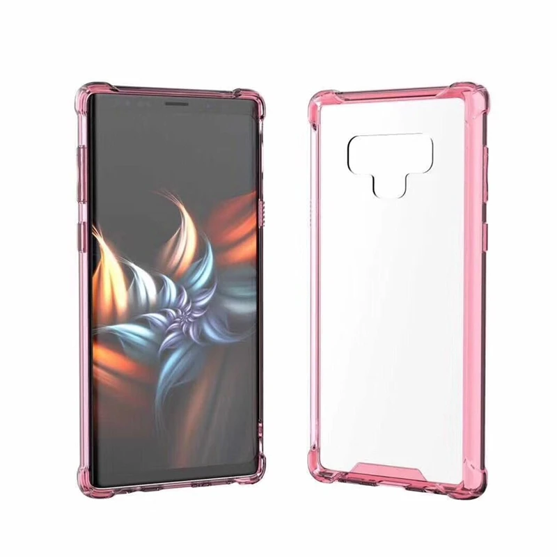Прозрачный чехол S10 для Samsung Plus S10e Note 10 9 ТПУ бампер рамка + Жесткий ПК акриловая