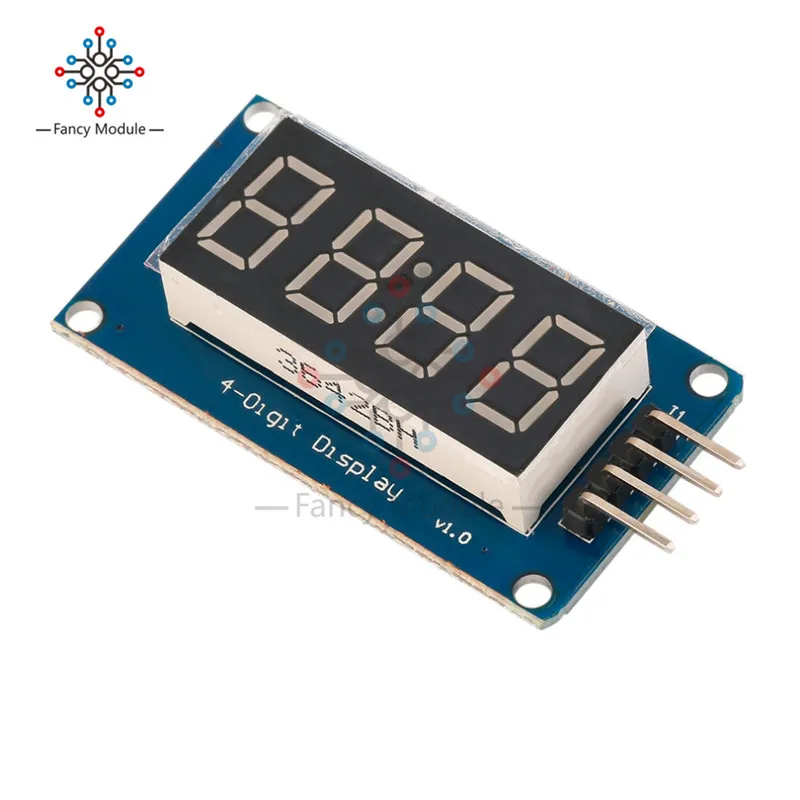 Модуль цифросветодиодный светодиодного дисплея TM1637 с 4 битами для arduino
