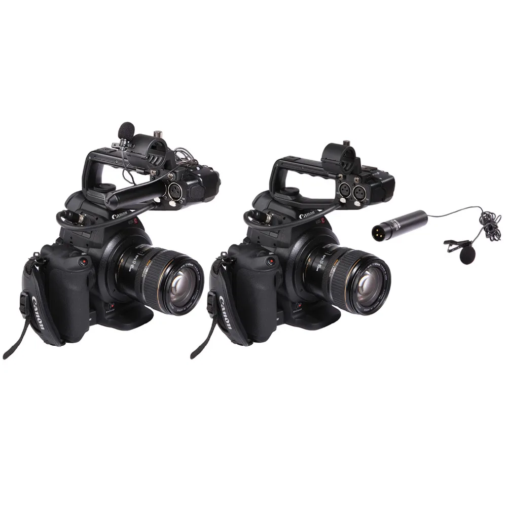BOYA BY-M4C Профессиональный Мини Clip-On кардиоидный XLR петличный микрофон для sony Canon