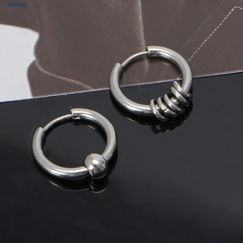 Серьги кольца из титановой стали JAVRICK 1 пара 8 мм 20 хрящевая спираль серьги для