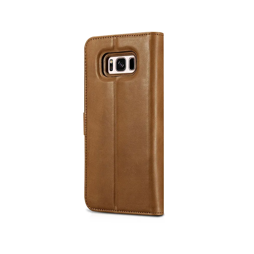 Роскошный Ультратонкий Флип-кейс 2 в 1 из натуральной кожи для Galaxy S8 Plus