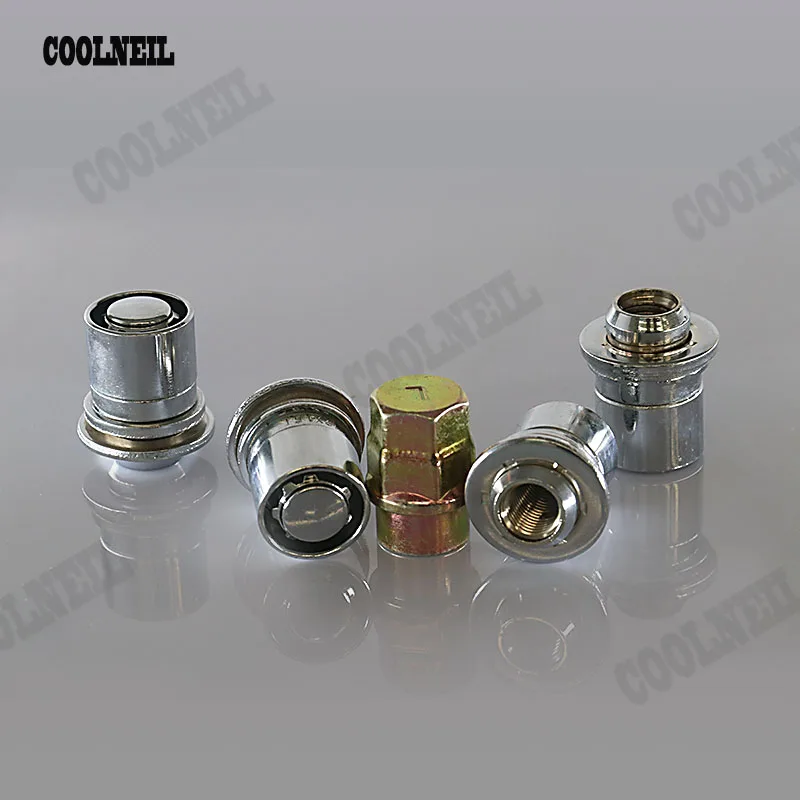 Аксессуары JDM колеса стопорные гайки M12X1.5 4 шт блокировки + 1 ключ для Toyata Honda Hyundai KIA