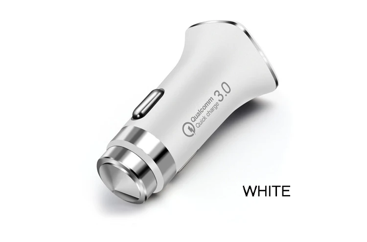 5V 3.1A QC3.0 Phone Car Fast Charger BKSS2 9V-12V Fireproof PC Micro USB Turbo 3T Car Charger For Samsung S8 Motorola V3 Huawei