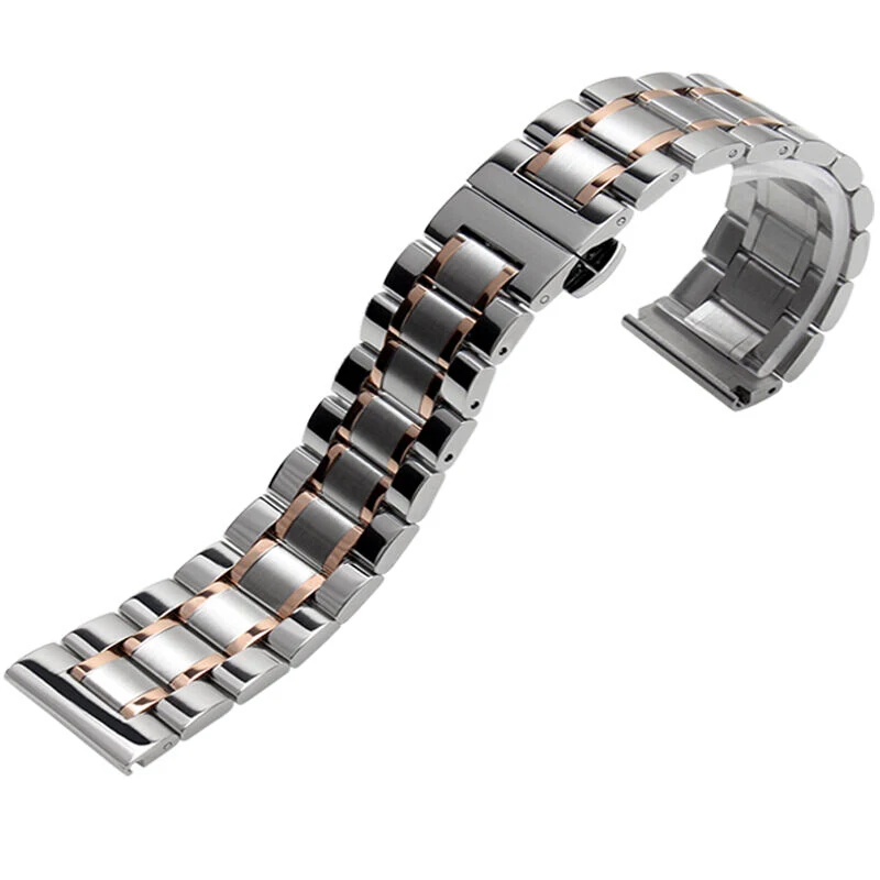 NESUN GD4 браслет из нержавеющей стали часы ремешок прямой конец Твердые звенья |