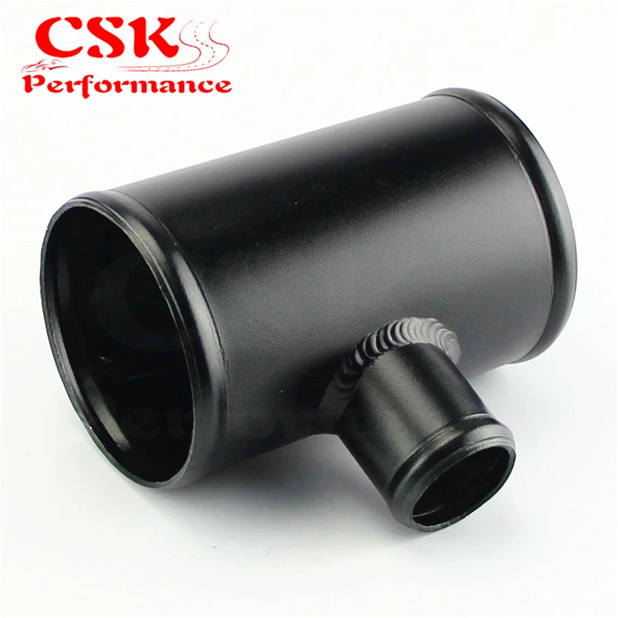 Aluminium T Shape Tube Pipe Joiner 3&quot / 2.75&quot OD for 35mm BOV Adapter Black |