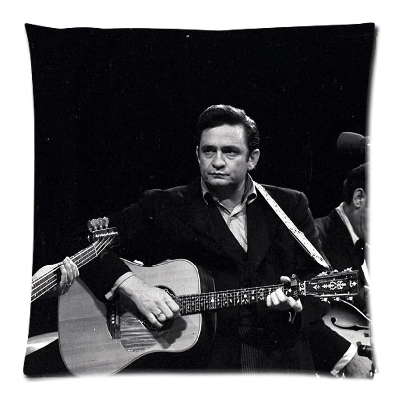 Из хлопка и льна Джонни Кэша подушки уникального дизайна крышка декоративная