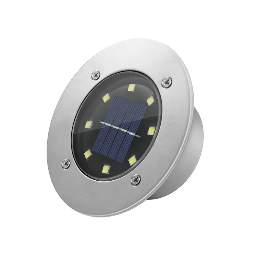 

8 LED Solar Lawn Ground Light IP65 Waterproof Intelligent Light Control LED Outdoor Buried Light For Lawn Garden Courtyards