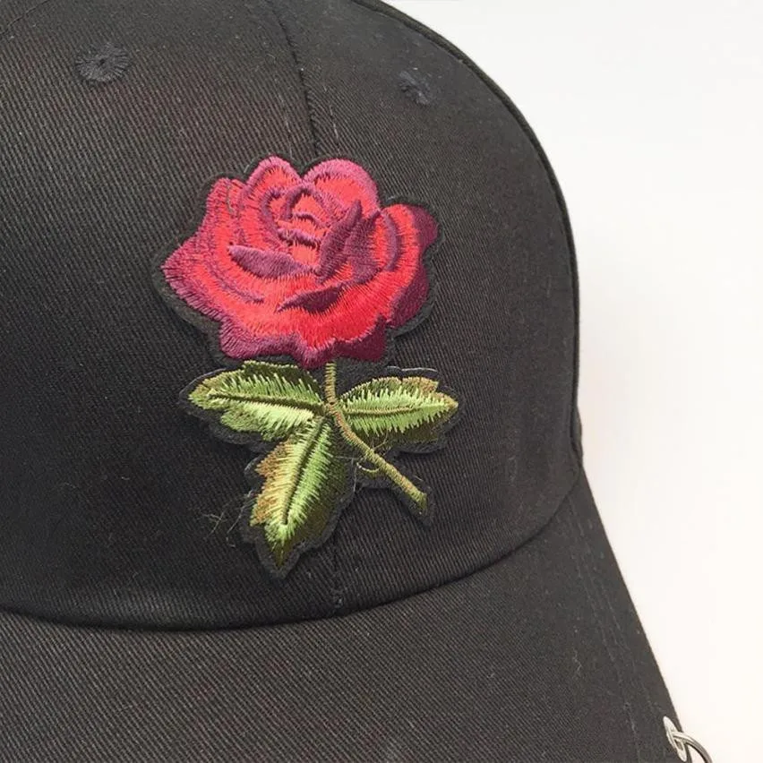 Для женщин мужчин пара Роуз Бейсбол Кепки унисекс Snapback хип хоп плоским челнока