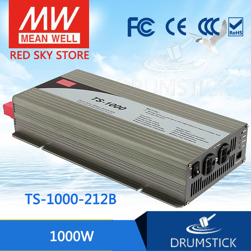 

patriotic MEAN WELL TS-1000-212B EUROPE Standard 230V meanwell TS-1000 1000W True Sine Wave DC-AC Power Inverter