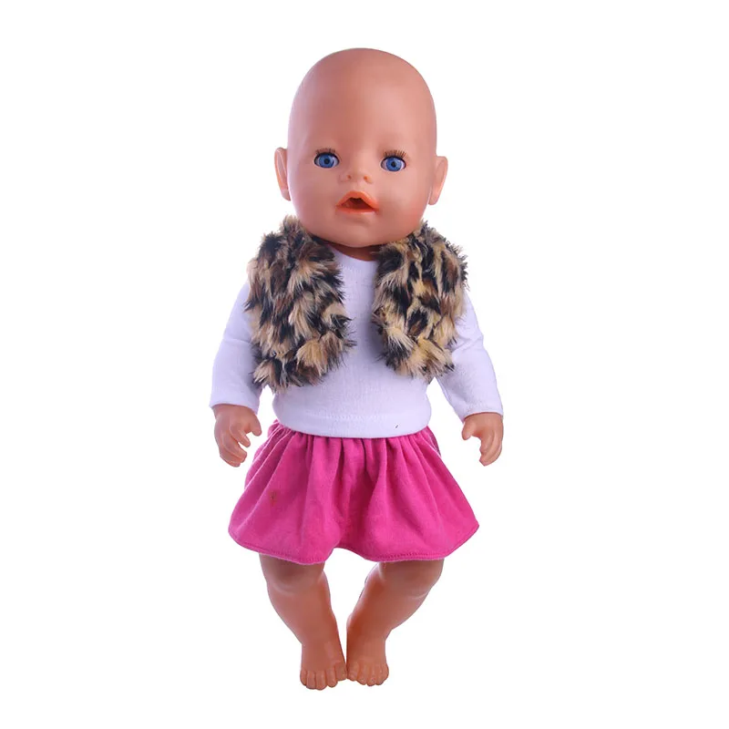 

Plush vest set (package primer shirt + Bottom) for 43cm -,18inch doll