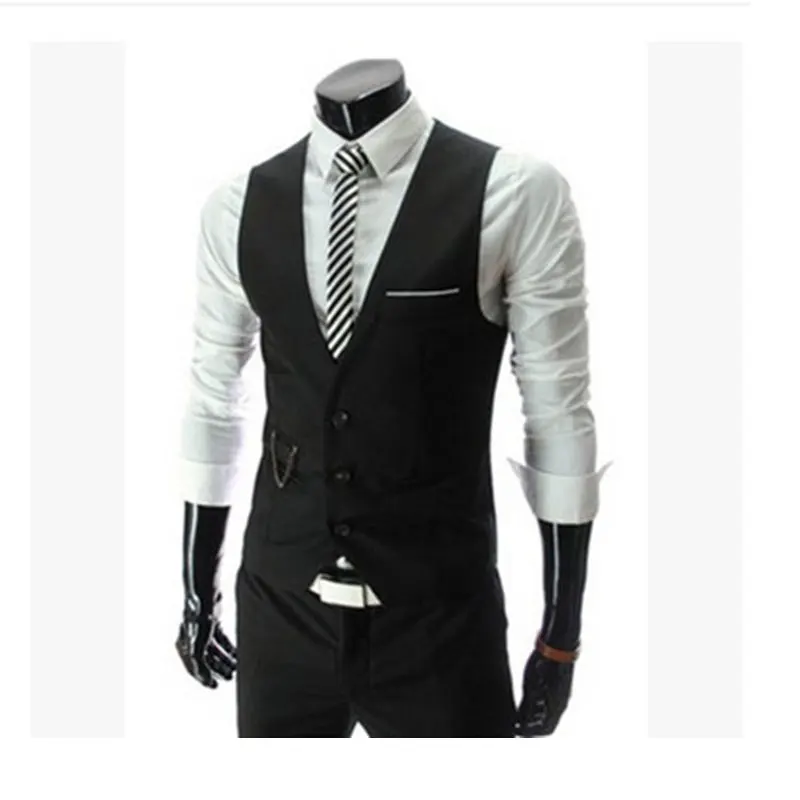 2019 новое прибытие платье жилеты для мужчин Slim Fit Мужская жилетка костюм жилет Homme