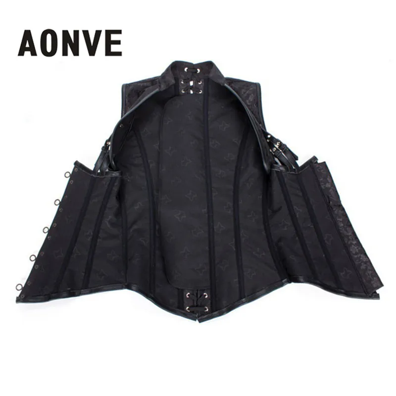 Тренажер для талии AONVE моделирующие Корсеты в стиле стимпанк топ из парчи нижнее