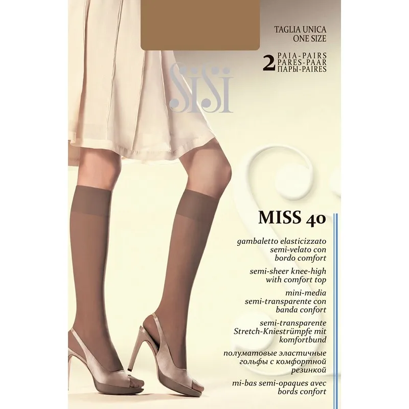 Гольфы женские Sisi gamb.MISS 40 NEW (2 пары)|Носки| |