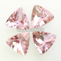 pink triangle aaa glass crystal pointback rhinestonesmobile phonenail artdiy accessories free shipping swtp110