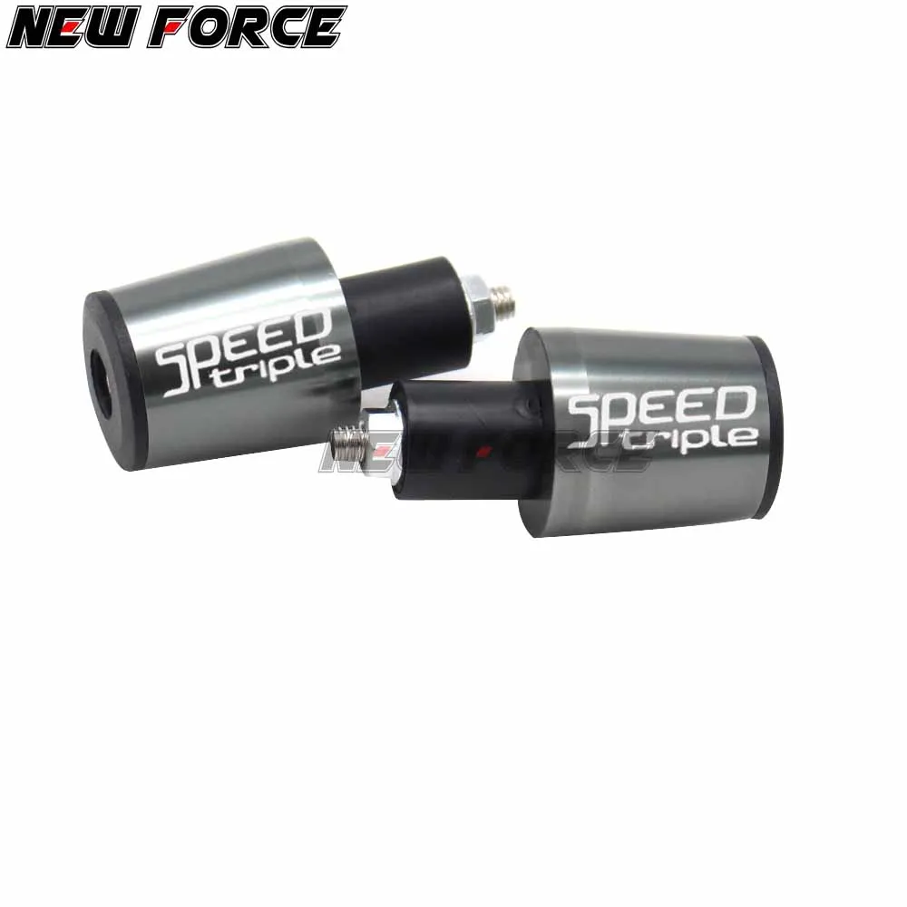 

CNC 22MM Handlebar Grips Handle Bar Cap End P For Triumph SPEED TRIPLE 2004 2005 2006 2007