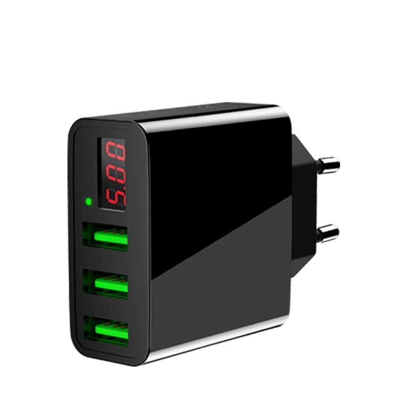 3 USB порта настенное зарядное устройство для телефона Xiaomi 5 в А быстрый дорожный