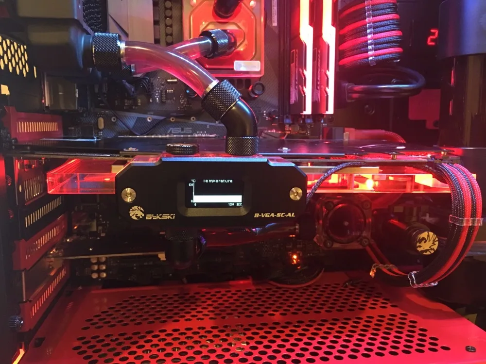 BYKSKI OLED цифровой дисплей измеритель температуры воды используется для GPU Блок