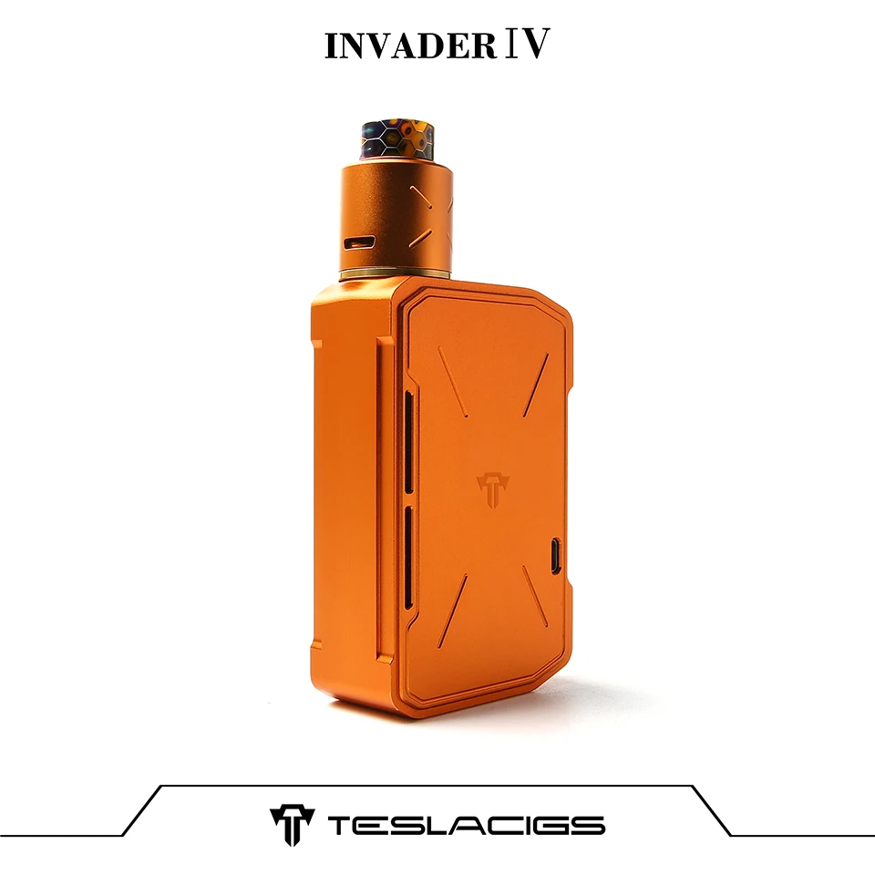 New Original Tesla Invader 4 Kit Teslacigs IV E-cigarette with Dual Coils RDA 5 Levels Variable Voltage Mechanical vapor kit | Электроника