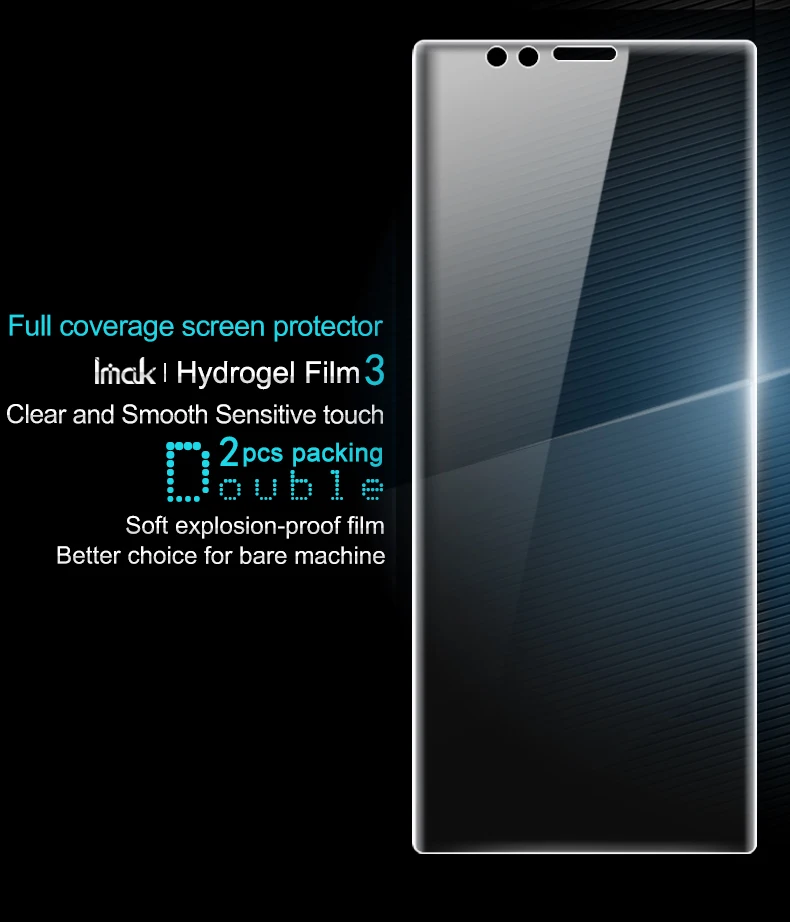 IMAK Hydrogel III 3 для sony Xperia 1 задний экран протектор 2 шт полное покрытие Передняя или задняя мягкая защитная пленка не стекло