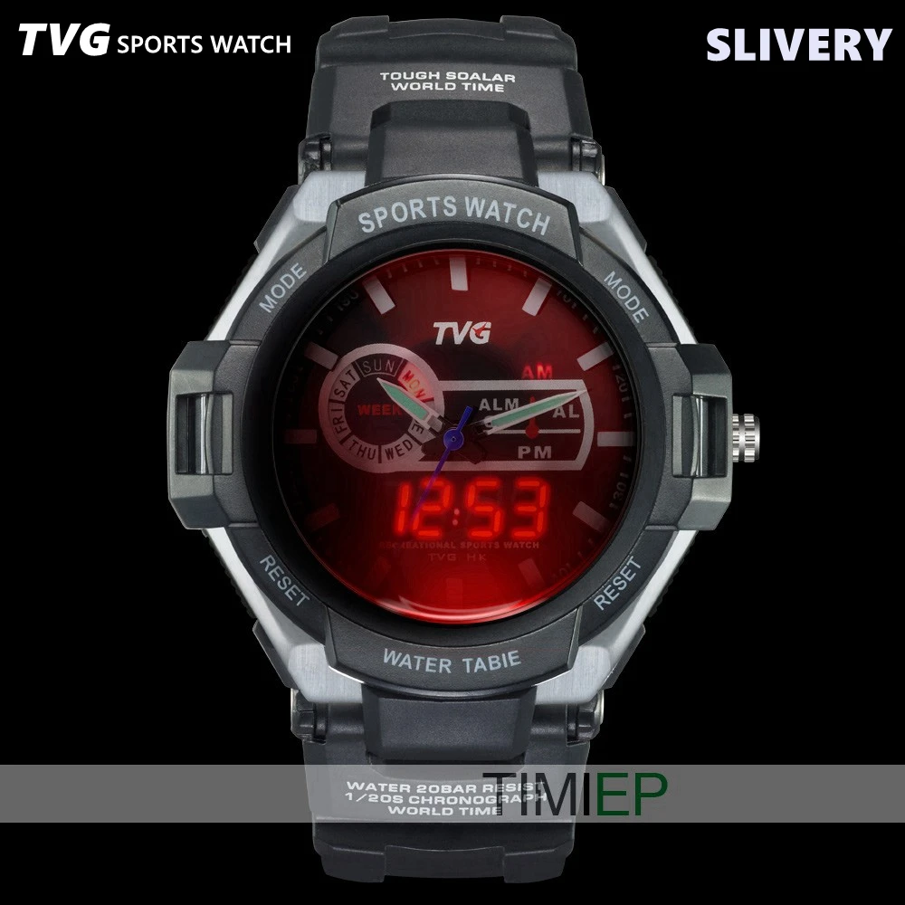 ТВГ Для мужчин s военные армейские часы светящийся точечный светодиодный