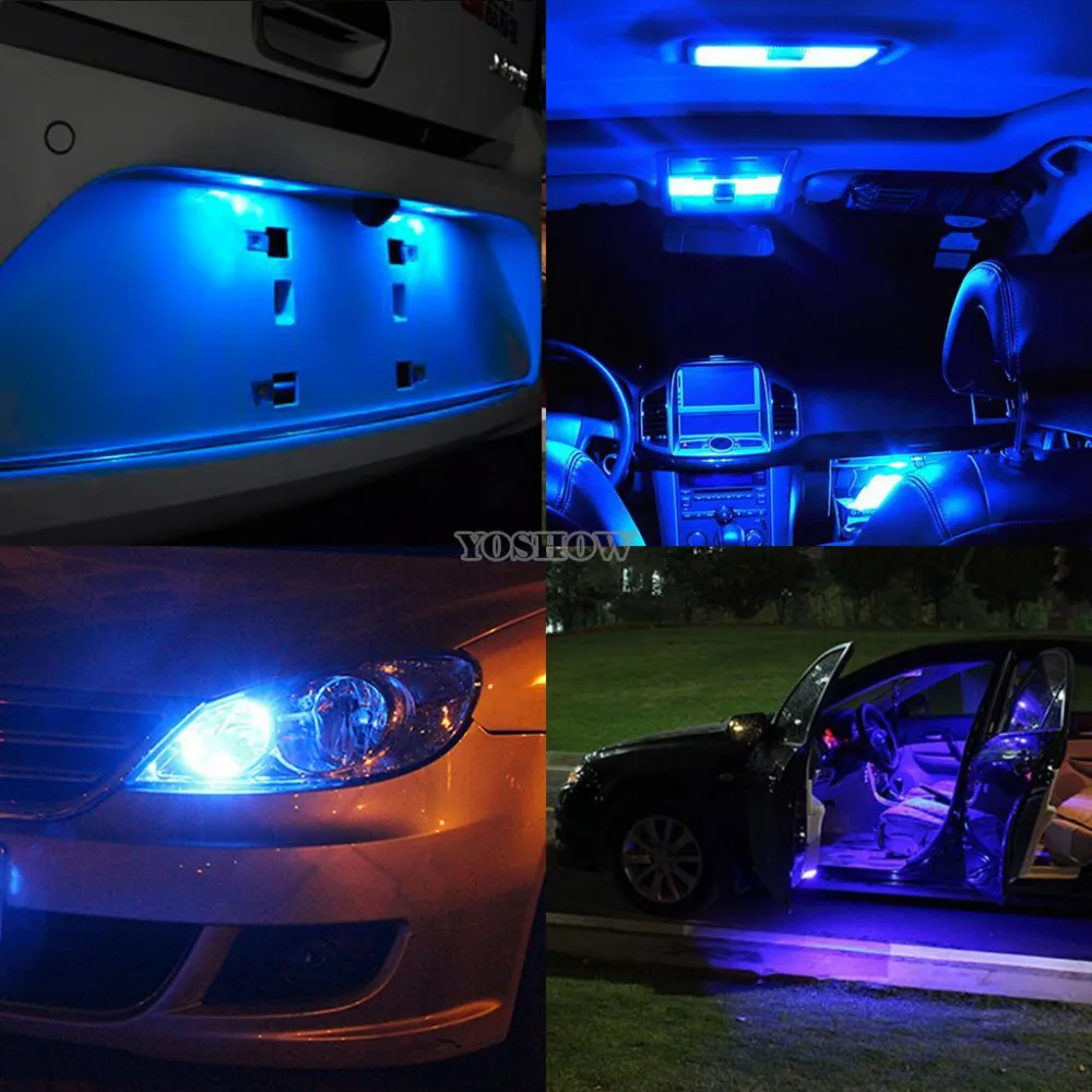 10 шт./лот T10 194 168 W5W 6 LED COB чип 1 5 W Автомобильные двери свет зазор огни оптом Боковые