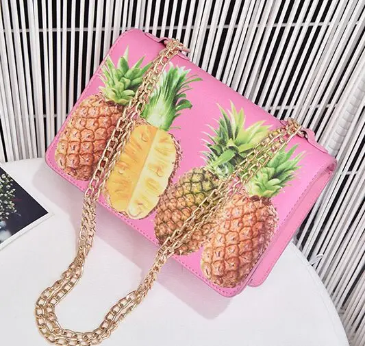 Miwind F Милая Весенняя/Летняя модная новая Ананас Фрукты цепи мешок женские
