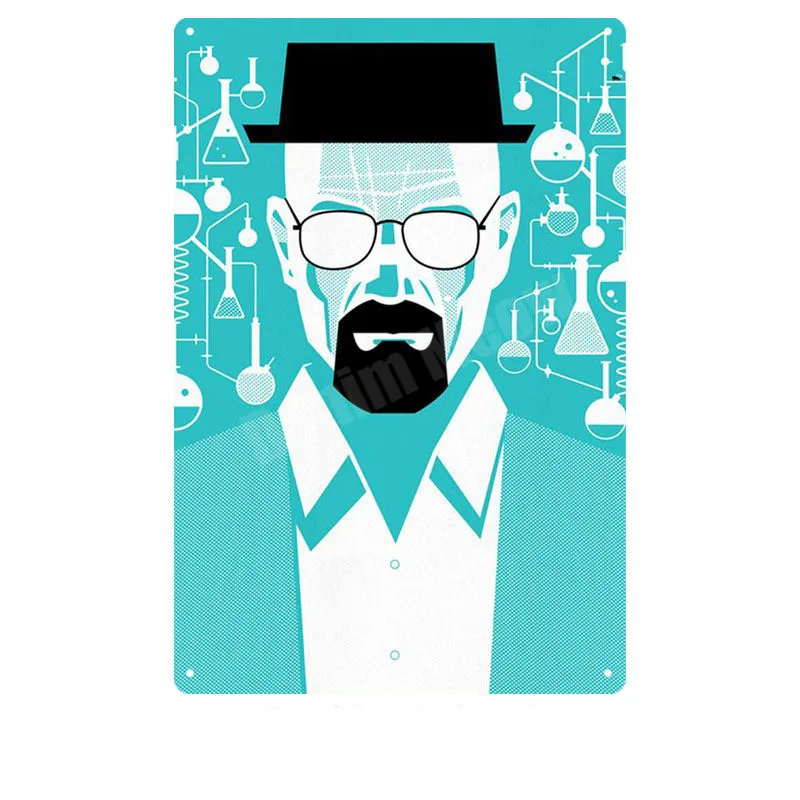 Breaking Bad Ретро металлическая жестяная вывеска казино Паб Клуб декоративная тарелка фильм табличка настенная художественная наклейка I Am The Danger плакат MN110 - Цвет: X