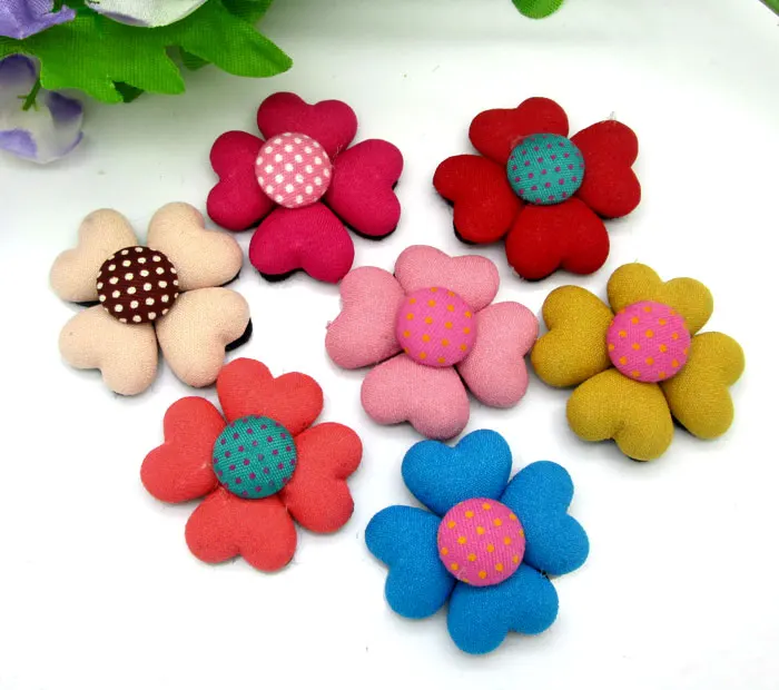 20 шт. пуговицы с цветком клевера|cover buttons|fabric covered buttonsflatback buttons |