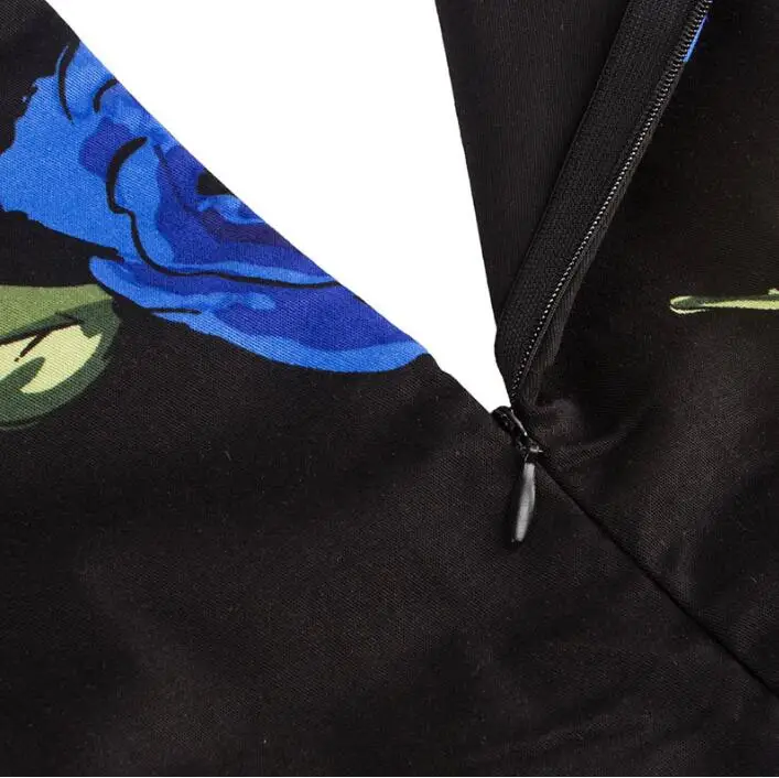 Новое хлопковое Пышное Платье с цветочным принтом украшенное бантиком длинными