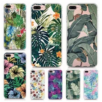 for alcate 1x 1c 3c 3v 3x 5 5v soft tpu silicone case print green leaves cover protective coque shell phone cases