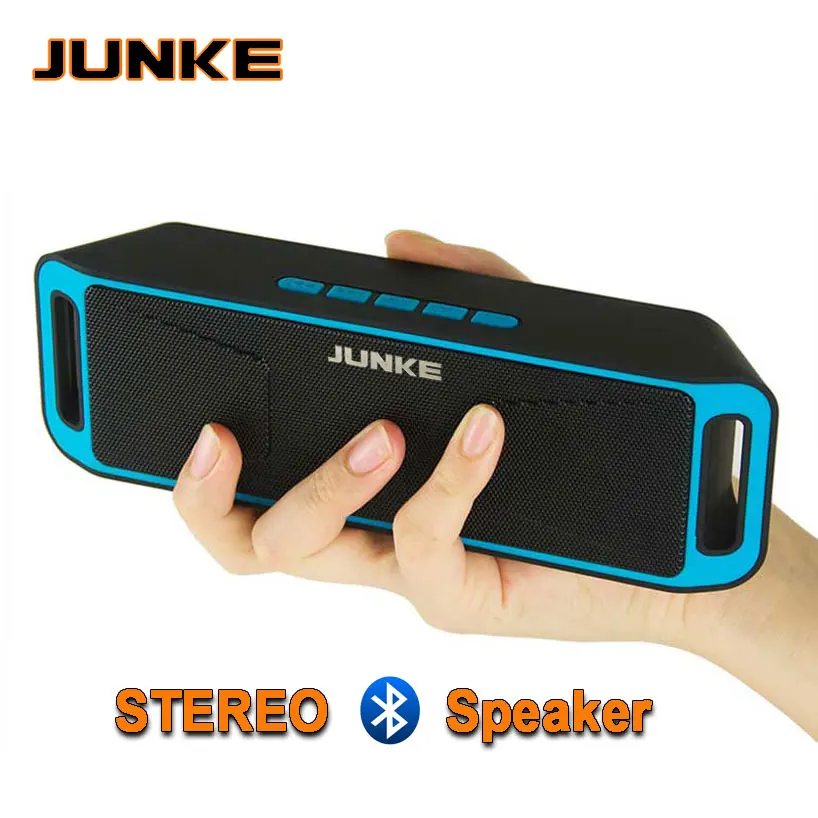 Стерео Портативная Bluetooth колонка с двумя басами для спорта FM радио картой RadioTF USB