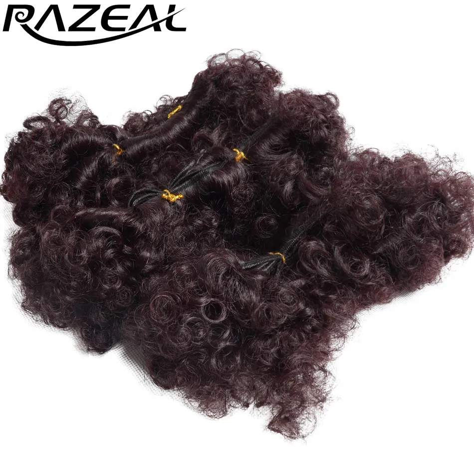 3 шт Razeal маленькие косички кудряшки Weft растяжения 6 &quotмикро кроше плетение волос