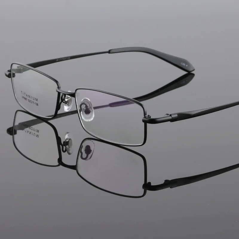 Мужские оправы для очков из чистого титана 2017 полуободковая оптическая оправа