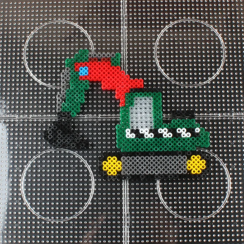 2,6 мм/5 мм Хама бусина квадратная доска 3D шаблон головоломки для Perler бисер Обучающие игрушки предохранитель бусины головоломки Perle де Хама