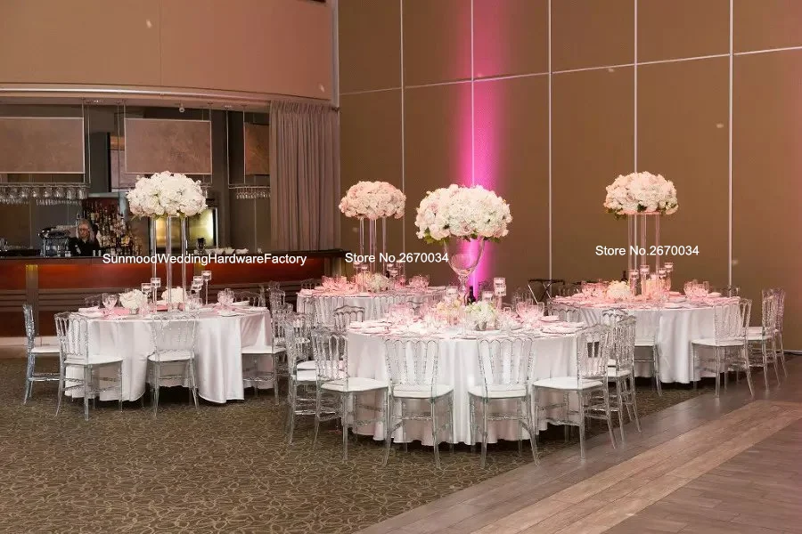 Искусственная прозрачная акриловая пластмассовая Цветочная Подставка Для