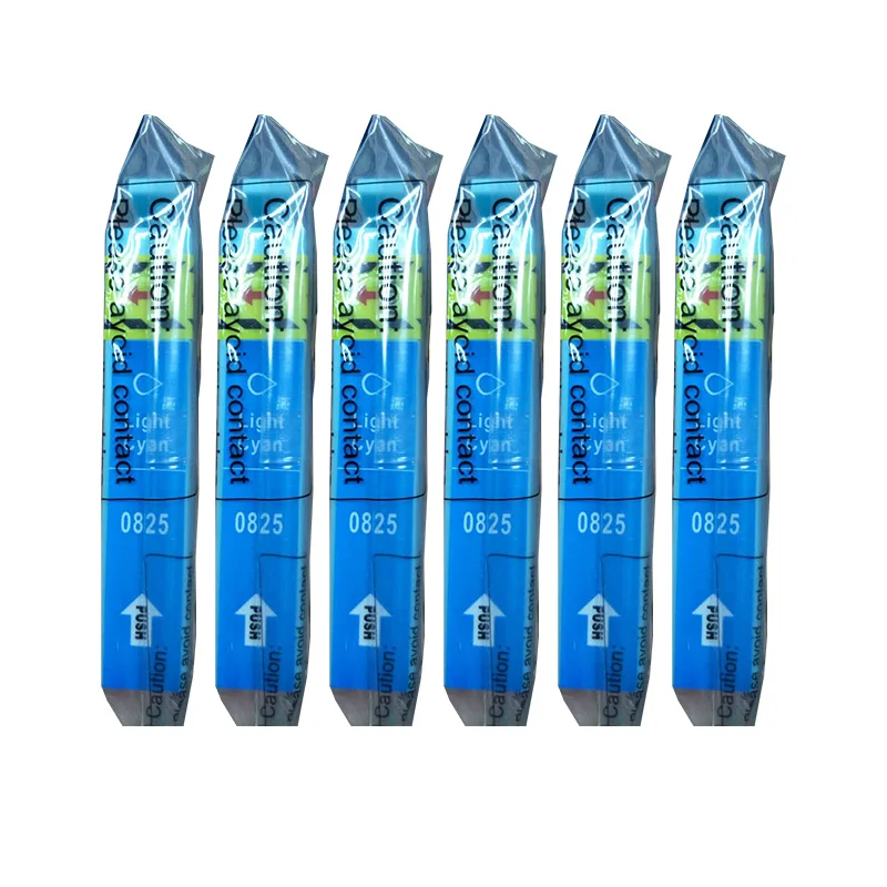 6x T0825 полноцветный чернильный картридж Cyan для Epson R270 R390 TX650 T50 T59 RX590 TX700W TX800W TX720 TX700