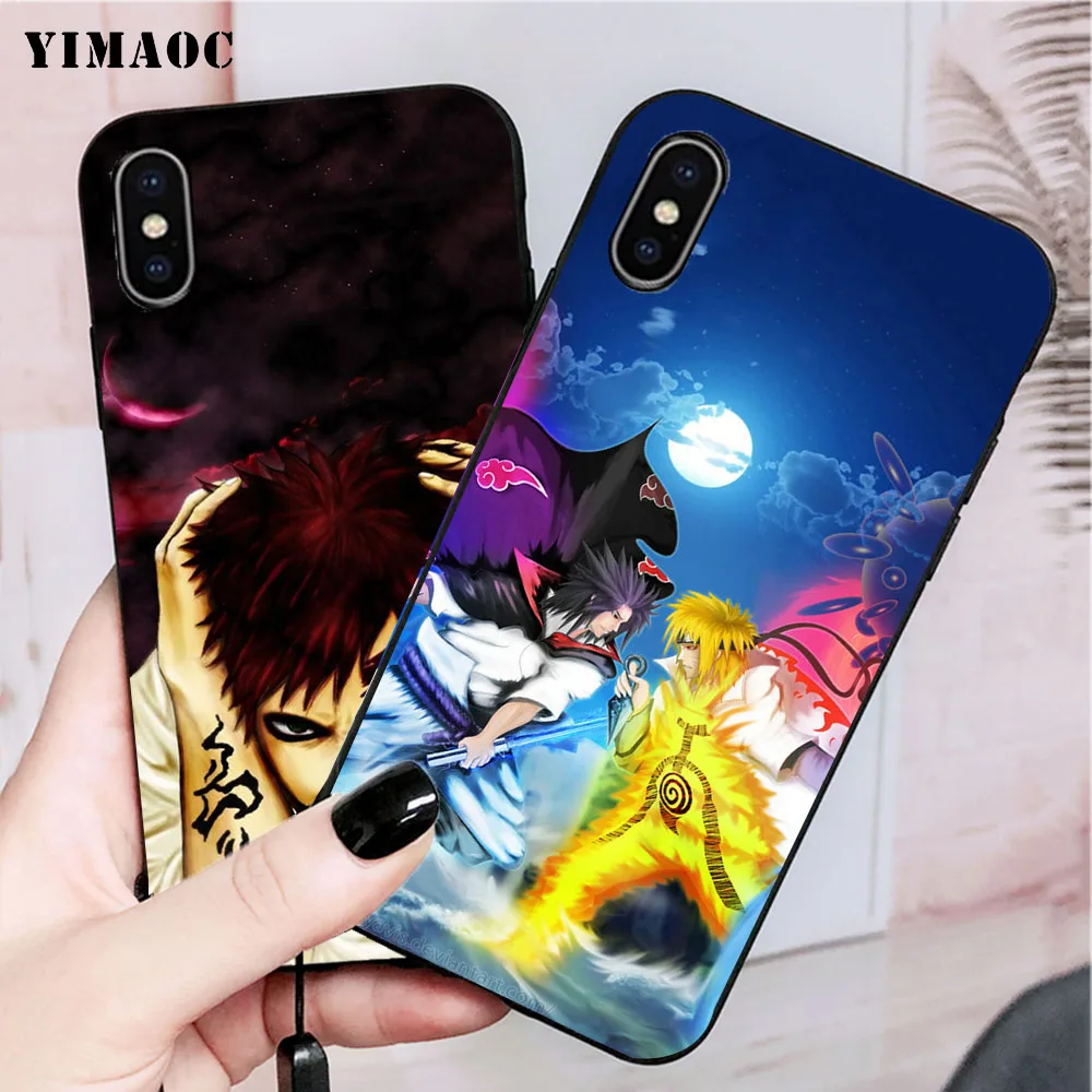 YIMAOC Наруто мягкий чехол для iPhone XS Max XR X 7 8 6 S Plus 5 5S SE |
