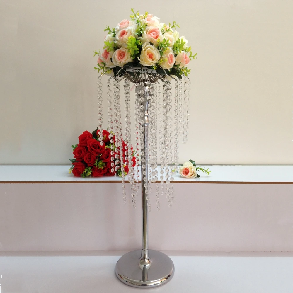 Новинка высота 73 см Серебряный Хрустальный дорожный свинцовый реквизит