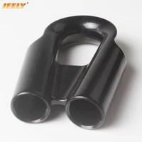 jeely 8mm10mm12mm15mm22mm black color stainless steel tube thimble for winch rope