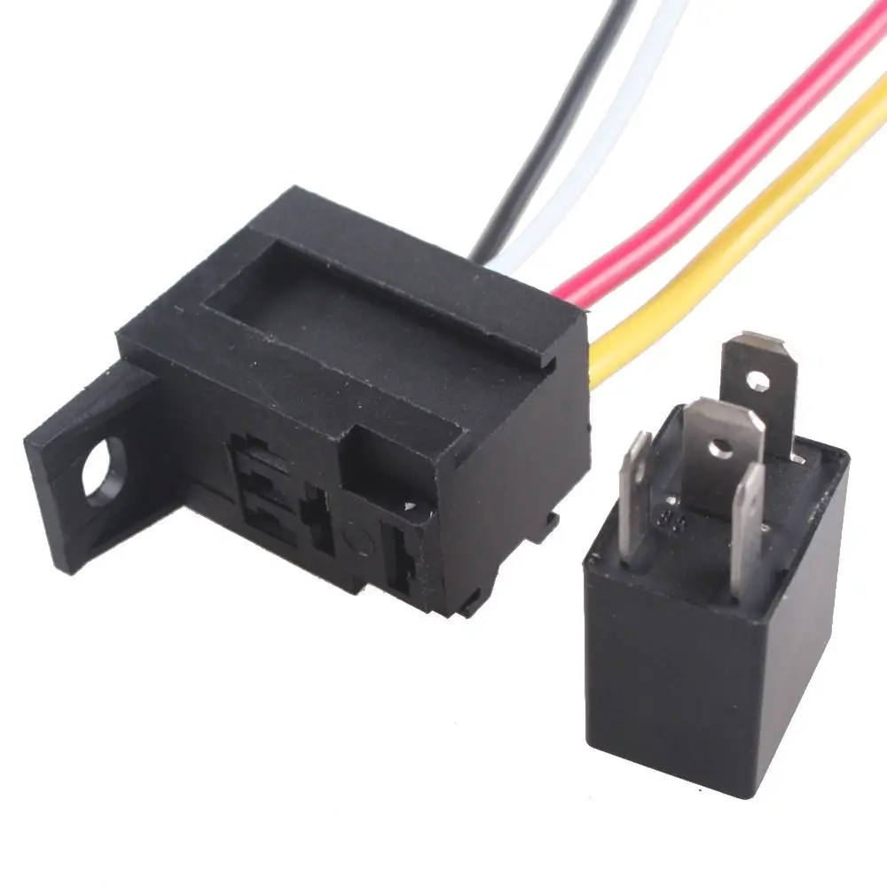 EE поддержка 10 X Автомобильный 30A AMP 12V комплект реле SPST для вентилятора топливного