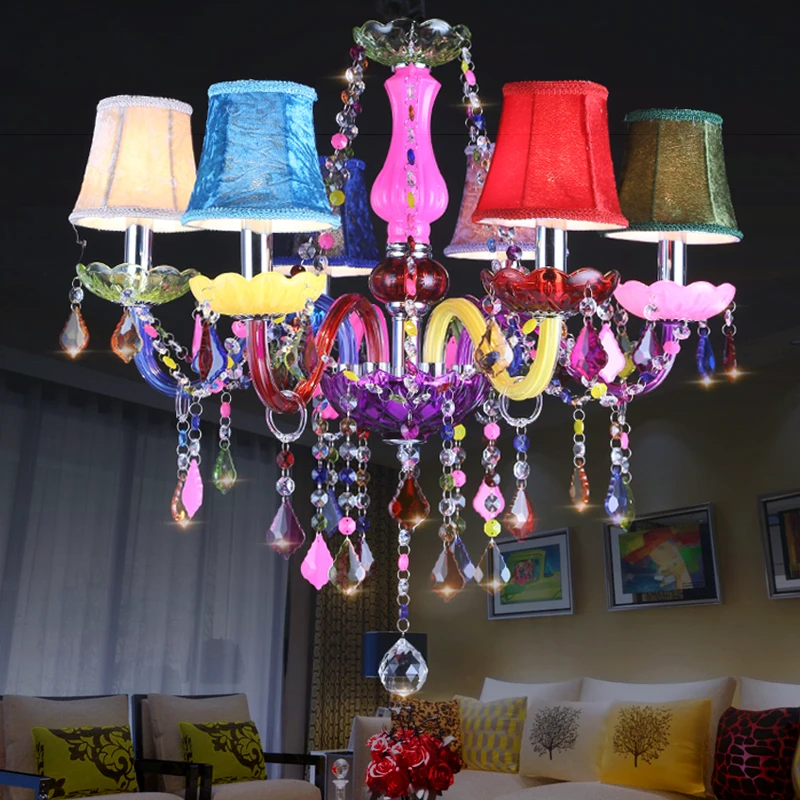 Свеча кристалл светодиодные Люстры Освещение люстры де Teto cristal Спальня Кухня