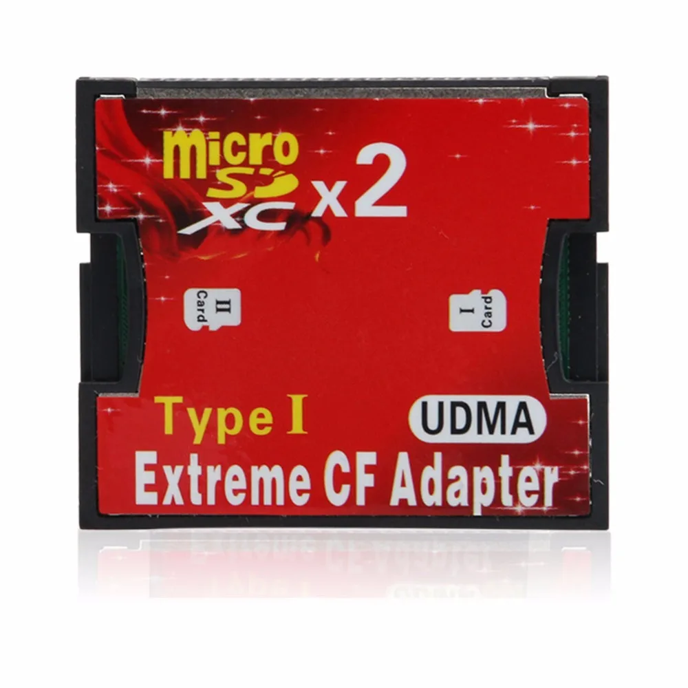 Micro SD TF SDHC 2 портовый слот для type I Compact Flash Card CF Reader Adapter CI C26|cf reader|cf card readercompact flash reader |