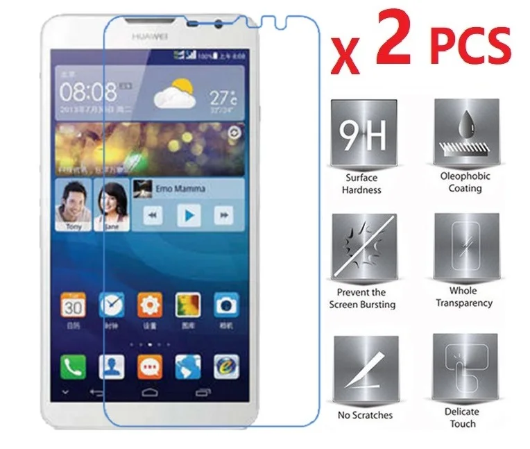 

Закаленное стекло 2 шт. для Huawei Mate 2, Защита экрана для Mate 2 2.5D 0,26 мм 9H, защита от царапин премиум класса
