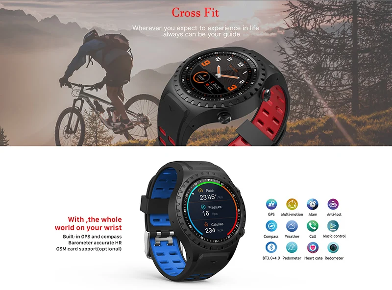 North Edge gps спортивные часы Bluetooth Вызов мульти-спортивный режим компас высота открытый бег музыка Смарт часы пульс