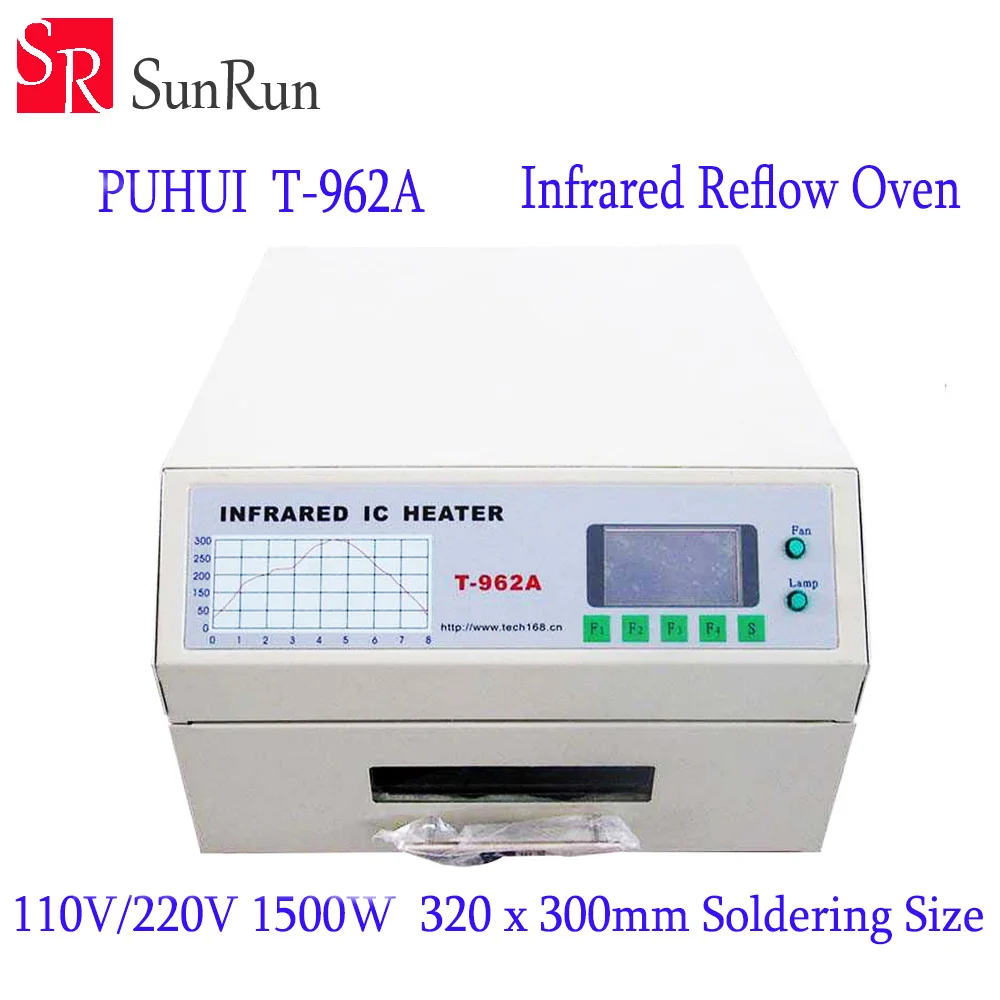 PUHUI T-962A инфракрасный IC НАГРЕВАТЕЛЬ T962A сварочная печь для оплавления BGA SMD SMT