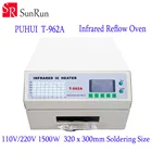 PUHUI T-962A инфракрасный IC НАГРЕВАТЕЛЬ T962A сварочная печь для оплавления BGA SMD SMT переработка Sation T962A печь для оплавления волн