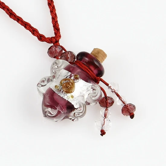 Пустая Маленькая подвеска в виде флакона женское ожерелье с подвеской